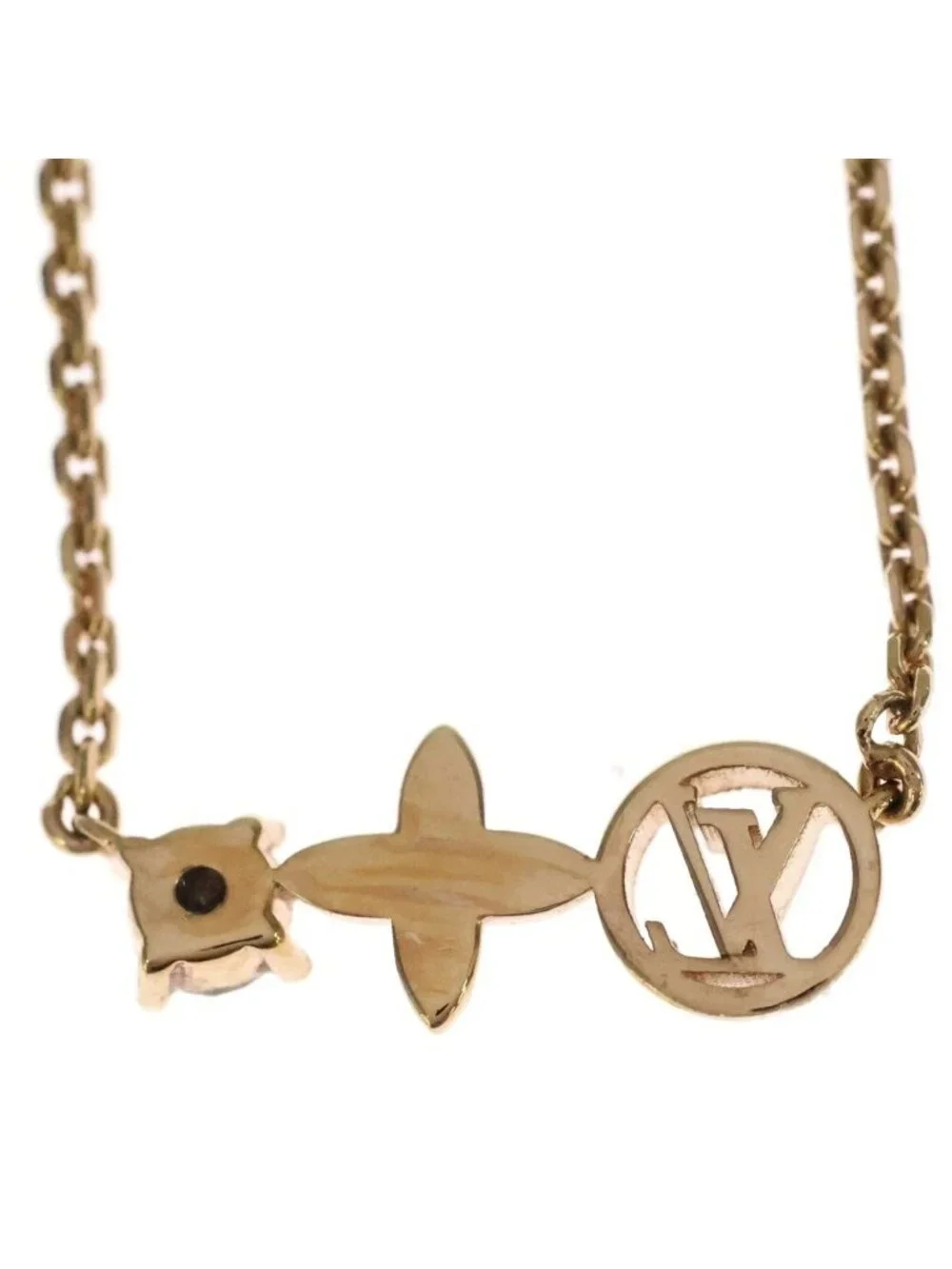 Louis Vuitton Corrier Petit Pendant Chain Gold